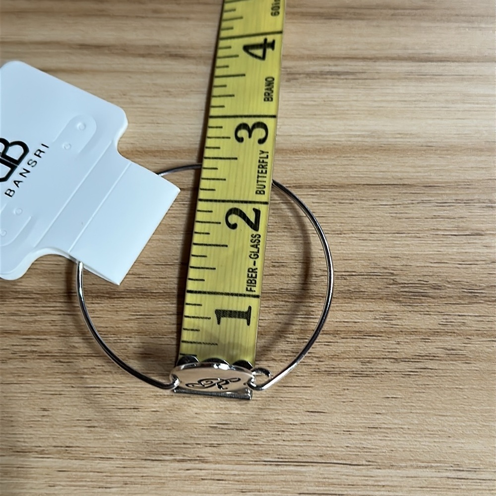 BANSRI Silver Initial ‘R’ Bracelet - Picture 7 of 10